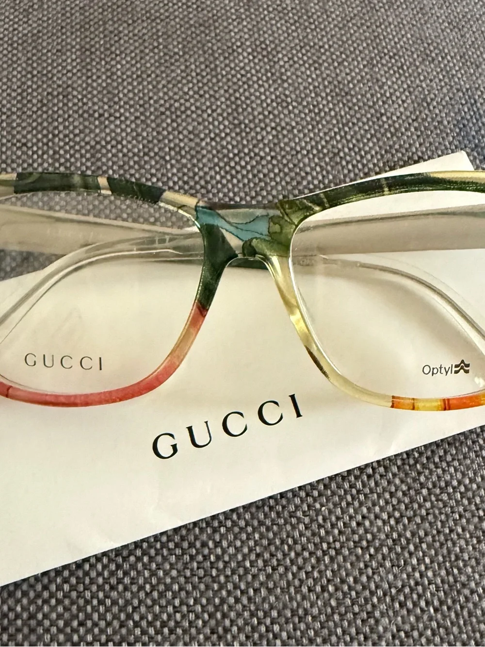 Gucci Multicolor Green, Yellow & Red Women’s Optical Frames BRAND NEW